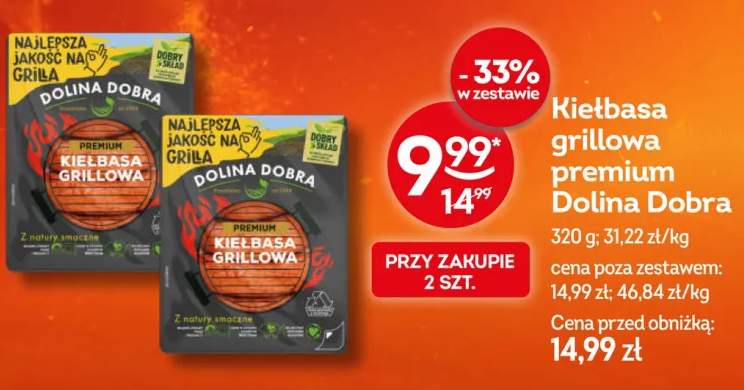 Kiełbasa grillowa premium Dolina Dobra