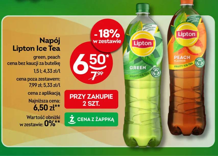Napój Lipton Ice Tea Peach