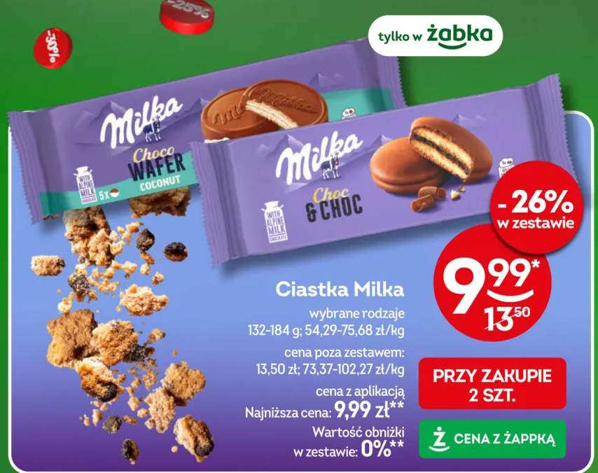 Ciastka Milka Choc & Choc