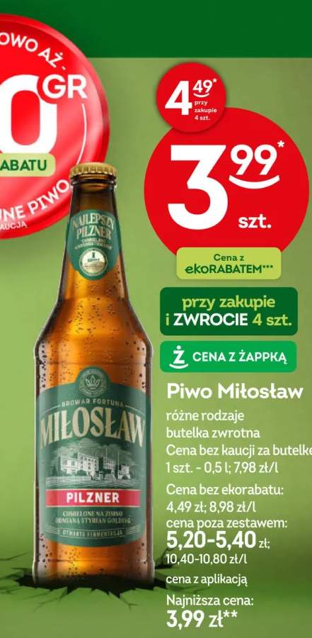 Piwo Miłosław Pilzner