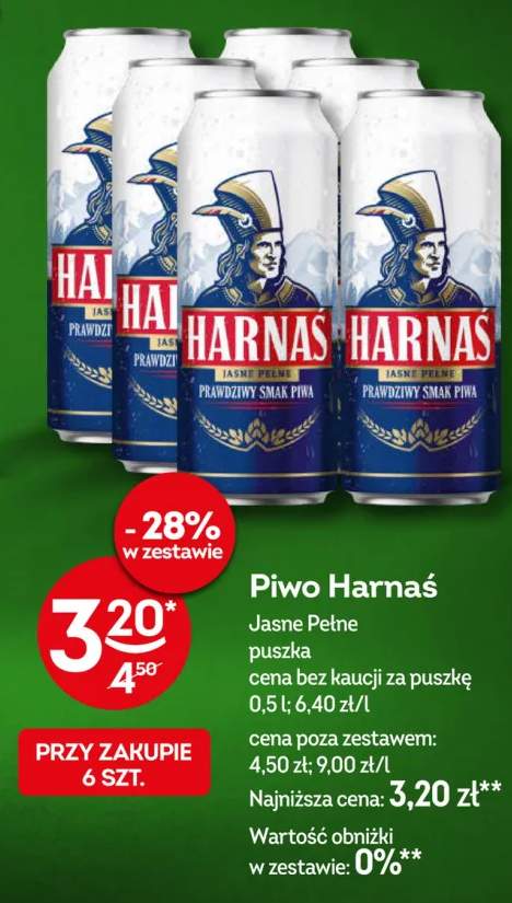 Piwo Harnaś Jasne Pełne