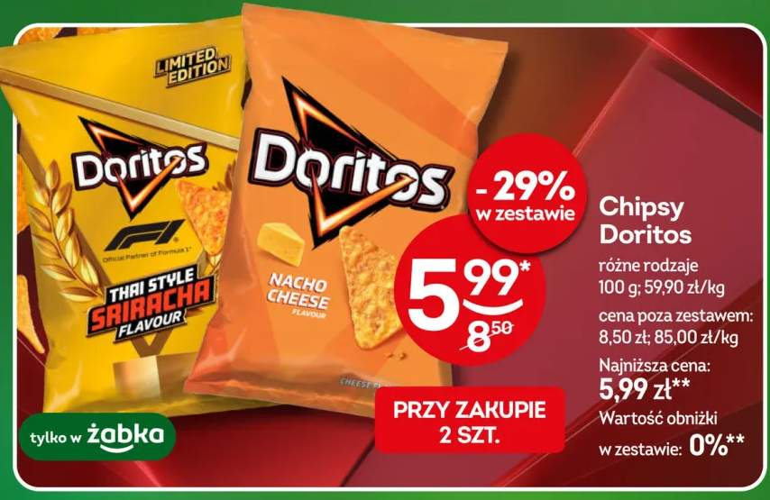 Chipsy Doritos Nacho Cheese Flavour