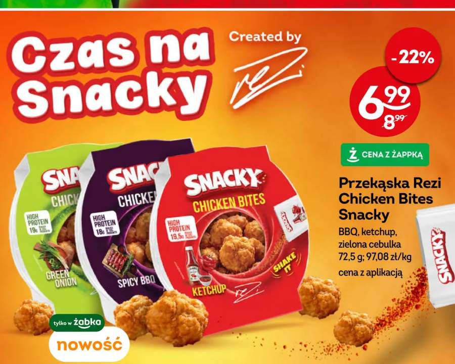 Przekąska Rezi Chicken Bites Snacky ketchup