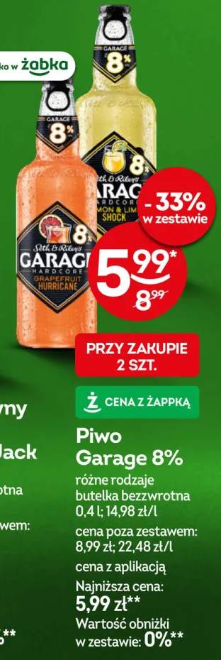 Piwo Garage Hardcore Lemon & Lime Shock 8%