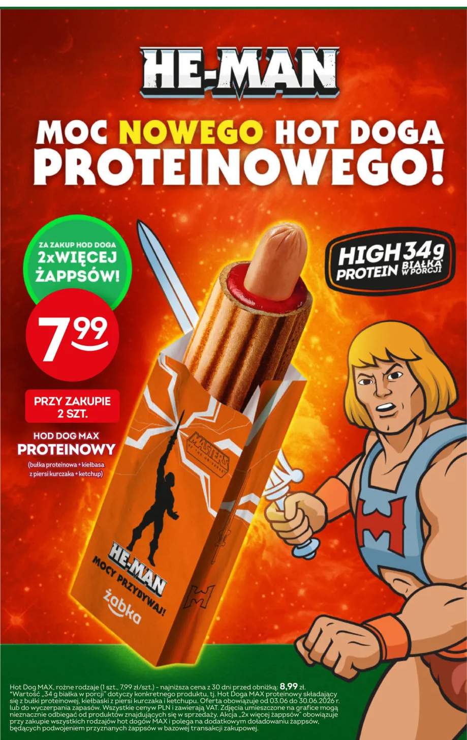 Hot dog Żabka MAX proteinowy