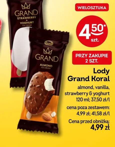 Lody Grand Koral vanilla