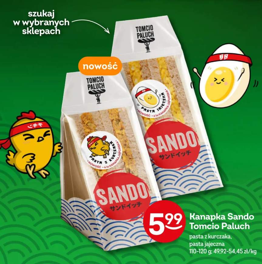 Kanapka Sando Tomcio Paluch pasta z kurczaka