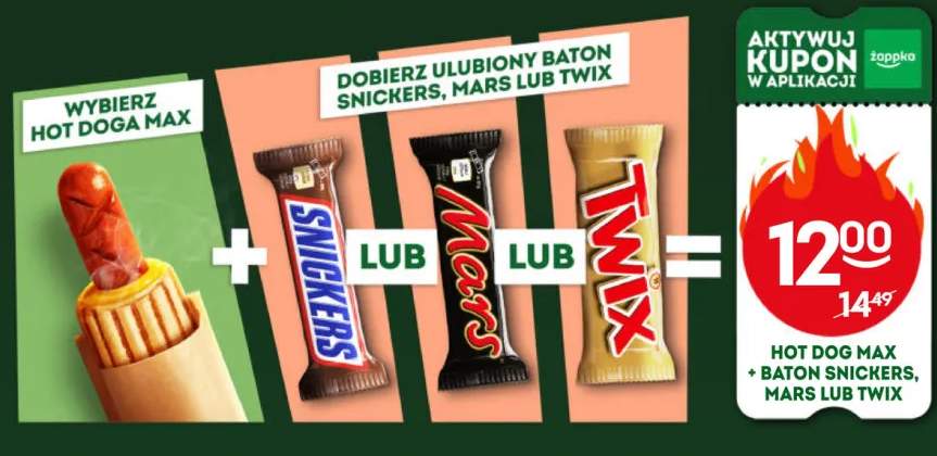 Zestaw Hot Dog MAX + baton Twix