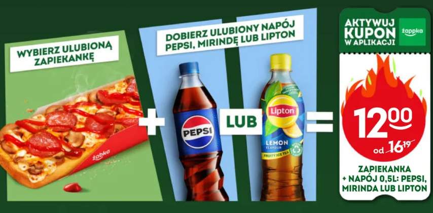 Zestaw Zapiekanka + napój Lipton 0,5 l