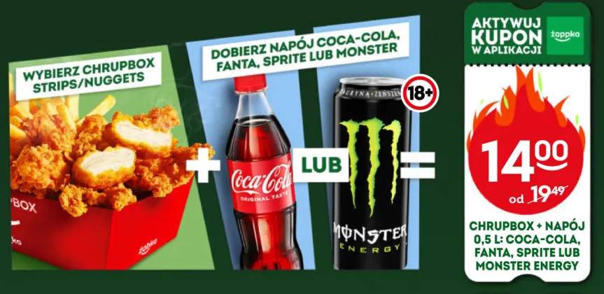 Zestaw Chrupbox Strips 270 g + Napój Fanta 0,5 l