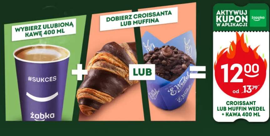 Zestaw Kawa 400 ml i Muffin E.Wedel