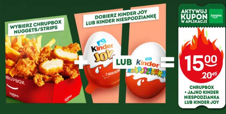 Zestaw Chrupbox Nuggets 270 g i Jajko Kinder Niespodzianka 20 g