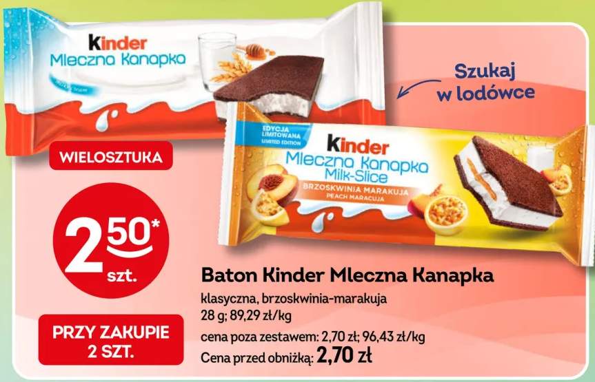 Baton Kinder Mleczna Kanapka klasyczna