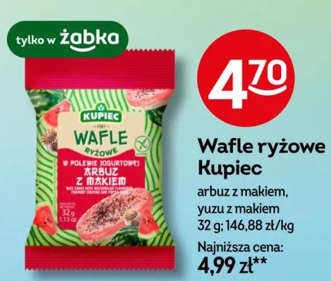 Wafle ryżowe Kupiec arbuz z makiem
