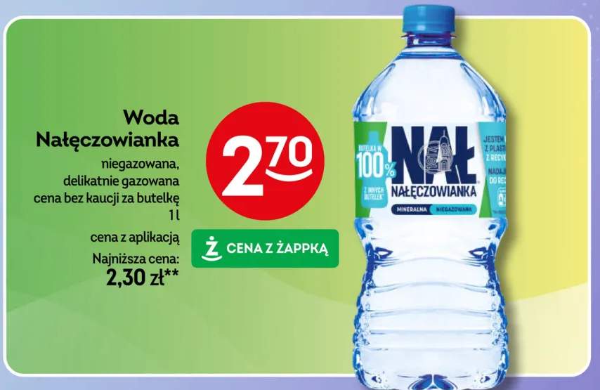 Woda Nałęczowianka niegazowana