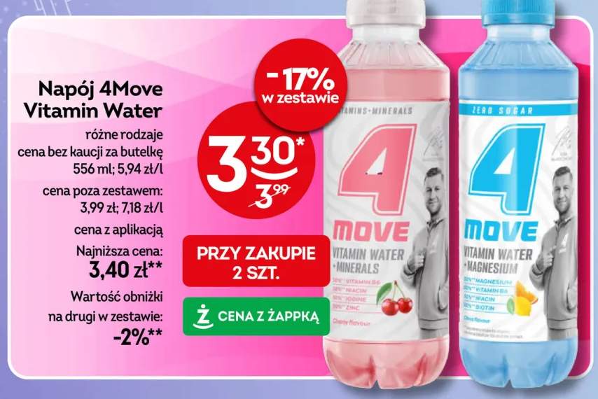 Napój 4Move Vitamin Water Citrus