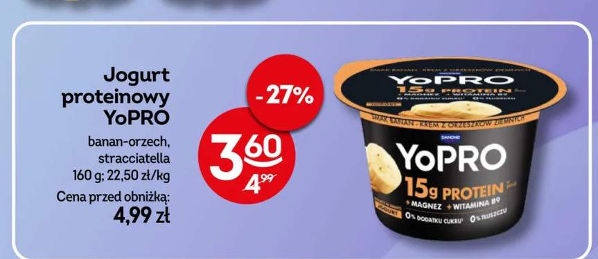 Jogurt proteinowy YoPRO banan-orzech