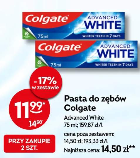 Pasta do zębów Colgate Advanced White