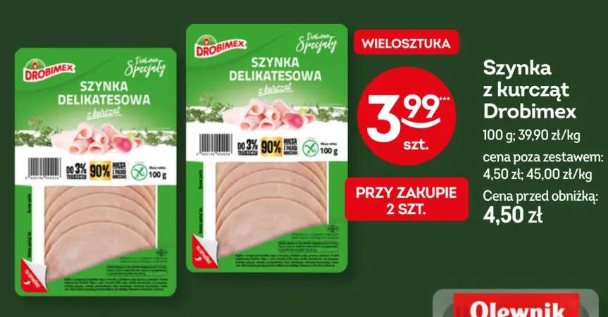 Szynka delikatesowa z kurcząt Drobimex