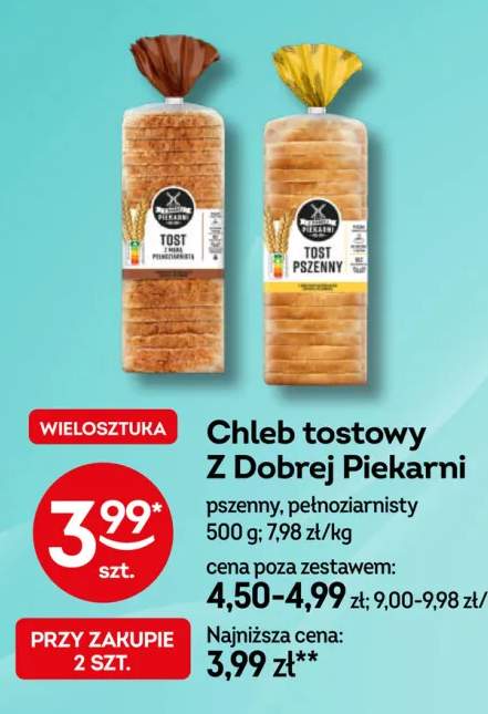 Chleb tostowy pszenny Z Dobrej Piekarni +1 wariant