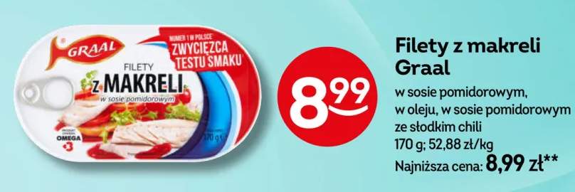 Filety z makreli w sosie pomidorowym Graal +2 warianty