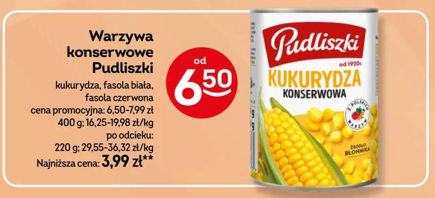 Kukurydza konserwowa Pudliszki +2 warianty
