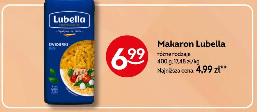 Makaron Lubella Świderki