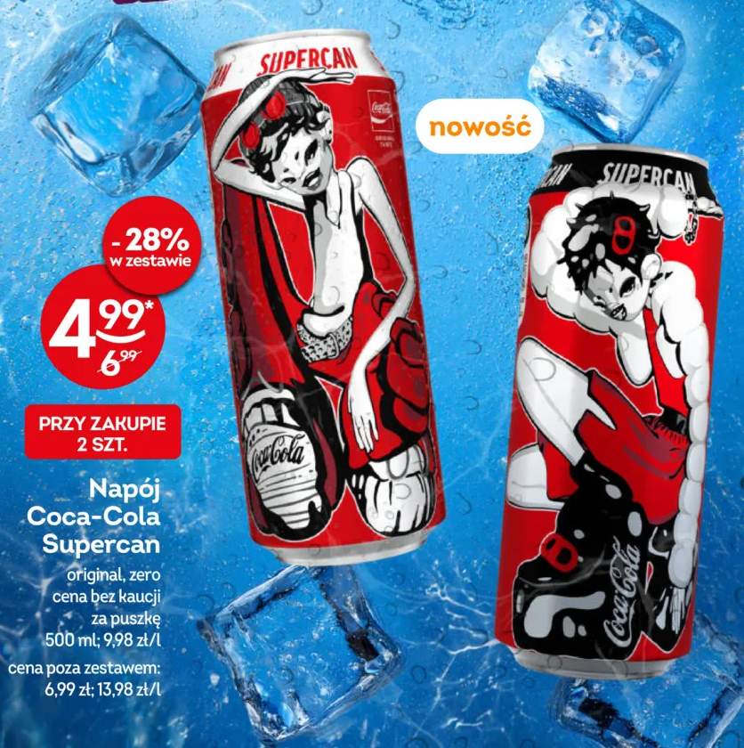 Napój gazowany Coca-Cola Supercan original +1 wariant
