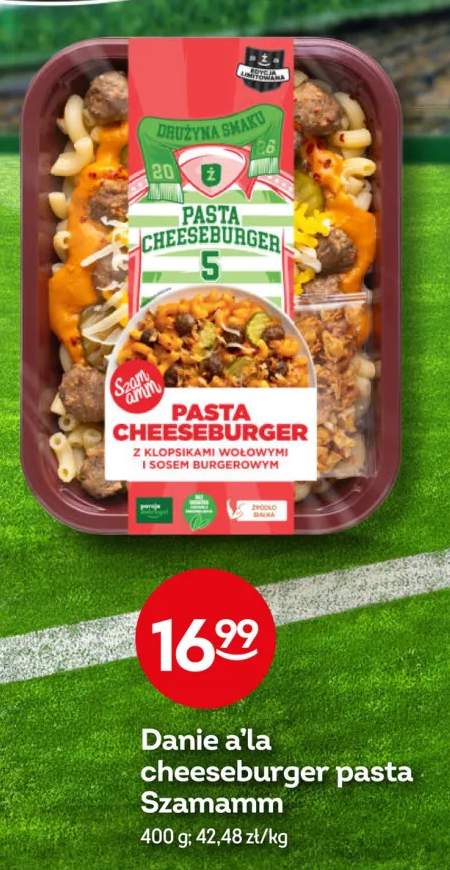 Danie a'la cheeseburger pasta Szamamm