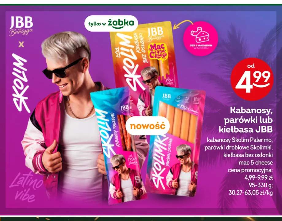 Kabanosy Skolim Palermo JBB Bałdyga +2 warianty