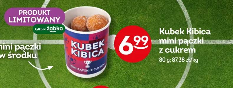 Mini pączki z cukrem Kubek Kibica
