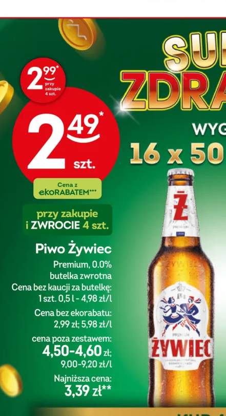 Piwo Żywiec Premium +1 wariant