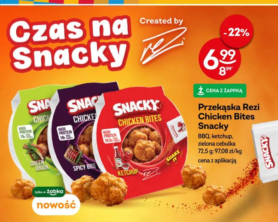 Przekąska Rezi Chicken Bites Snacky Spicy BBQ +2 warianty
