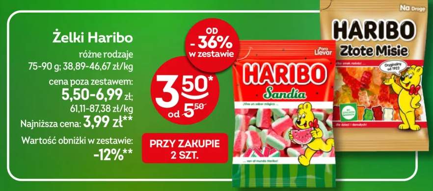 Żelki Sandia Haribo +1 wariant