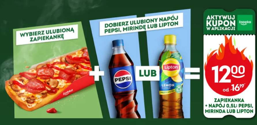 Zestaw Zapiekanka i napój Mirinda +2 warianty