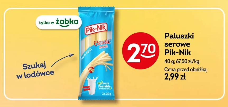 Paluszki serowe Pik-Nik Classic snack