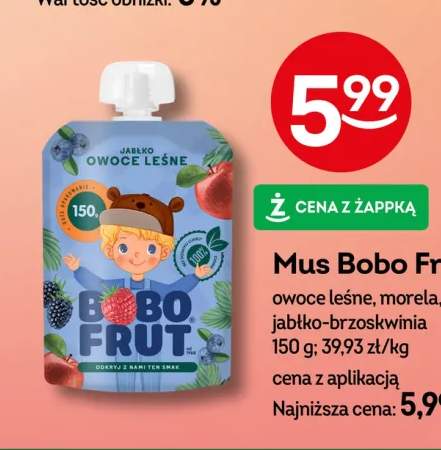 Mus Bobo Frut owoce leśne +2 warianty