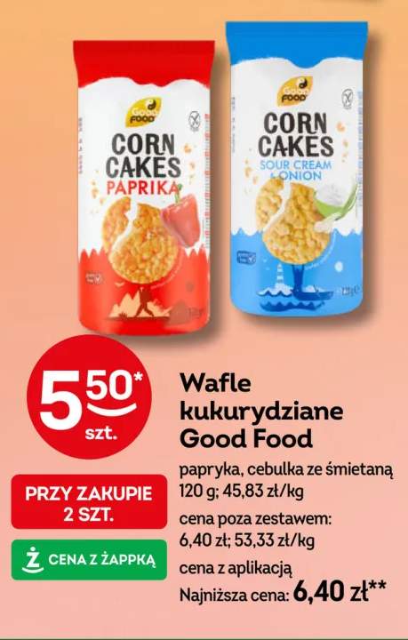Wafle kukurydziane Good Food papryka +1 wariant