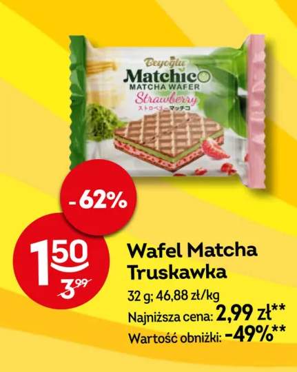 Wafel Matcha Truskawka Beyoglu Matchico