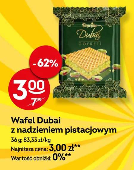 Wafel Dubai z nadzieniem pistacjowym Beyoglu