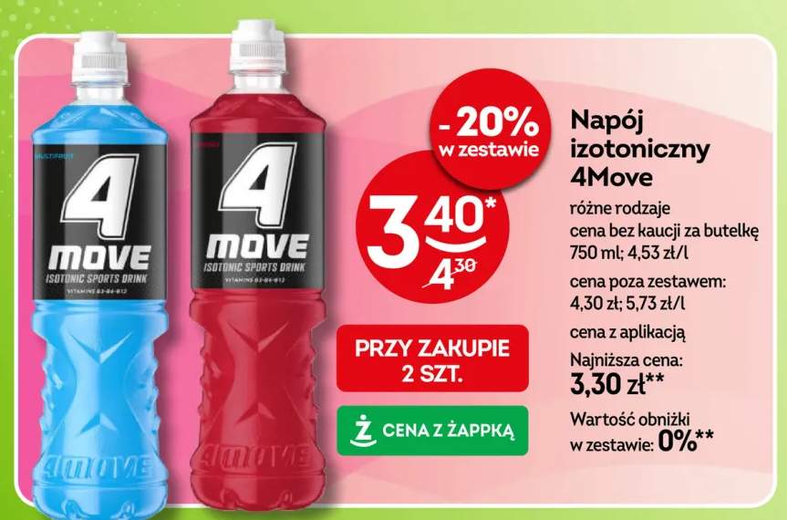 Napój izotoniczny 4Move Multifruit +1 wariant