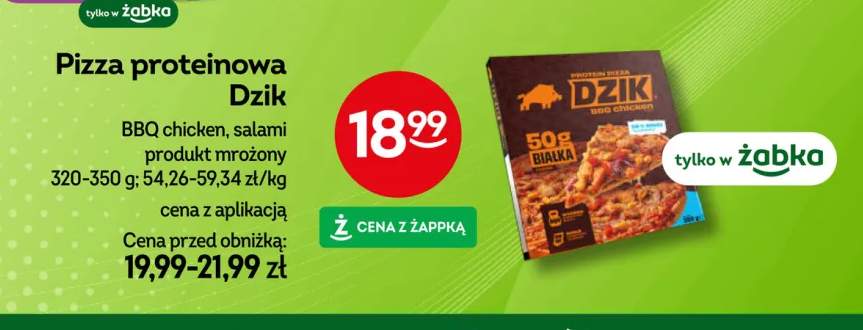 Pizza proteinowa Dzik BBQ chicken +1 wariant