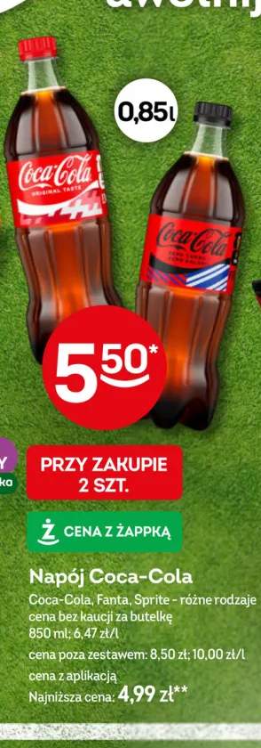 Napój Coca-Cola +2 warianty