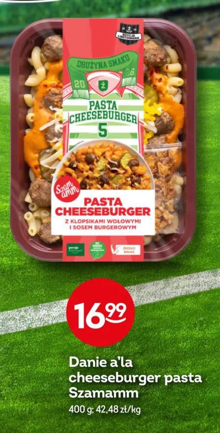 Danie a'la cheeseburger pasta Szamamm