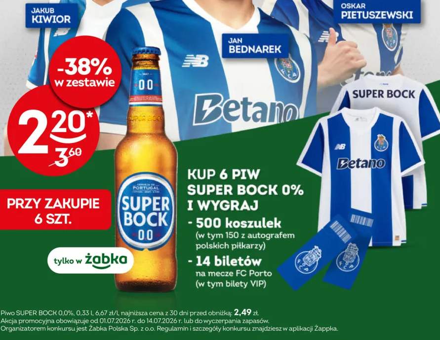 Piwo bezalkoholowe Super Bock