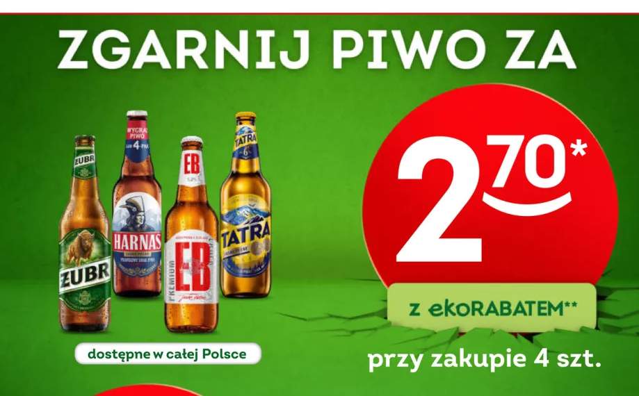 Piwo Żubr +3 warianty
