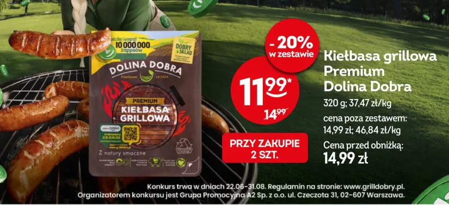 Kiełbasa grillowa Premium Dolina Dobra
