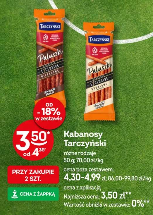 Kabanosy Tarczyński Exclusive wieprzowe +1 wariant
