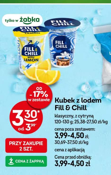 Kubek z lodem Fill & Chill klasyczny +1 wariant