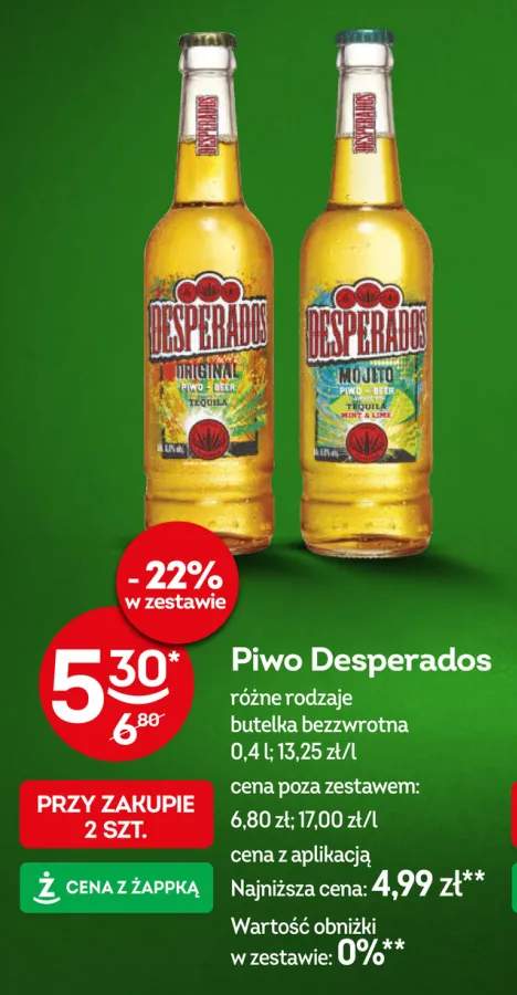 Piwo Desperados Original +1 wariant